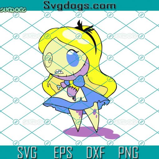 Chibi Zombie Alice SVG, Princess Zombie SVG, Halloween SVG