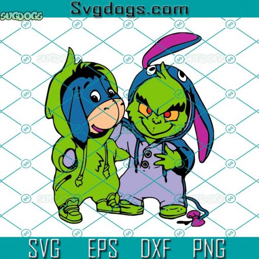 Eeyore And Grinch Costume SVG, Winnie The Pooh SVG, Halloween SVG