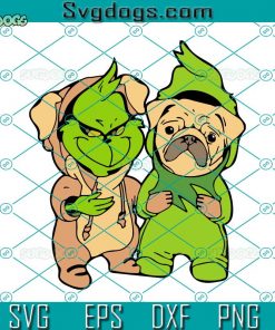 Grinch And Puppy Dog Costume SVG, Halloween SVG, Grinch And Dog SVG