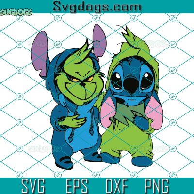 Grinch And Stitch Costume SVG, Halloween SVG, Grinch And Stitch SVG