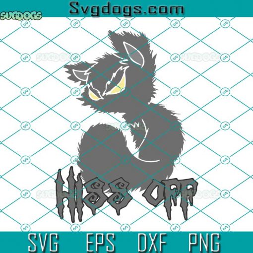 Cat Hiss Off SVG, Magic Cat SVG, Cat Witch SVG, Halloween SVG