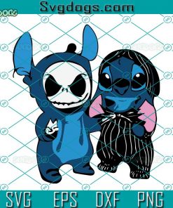 Stitch And Jack Skellington SVG, We Are Best Friends SVG, Halloween SVG