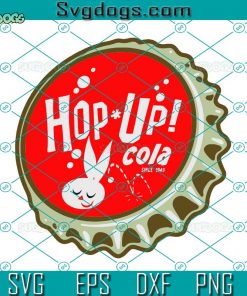Hop Up Cola Since 1949 SVG, Soda Bottlecap SVG, Retro Vintage Hop Up Cola Soda Bottlecap SVG