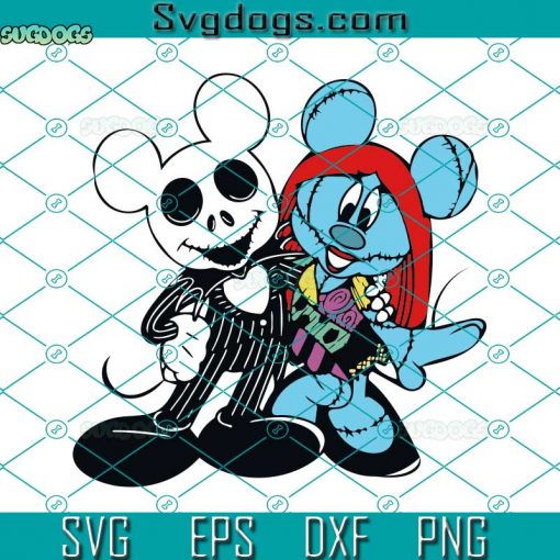 Jack And Sally SVG, Minnie And Mickey Costume SVG, Halloween SVG