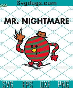 Mr. Nightmare SVG, Freddy Krueger SVG, Halloween SVG