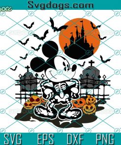 Mickey Skeleton Halloween SVG, Halloween Masquerade SVG, Trick Or Treat SVG
