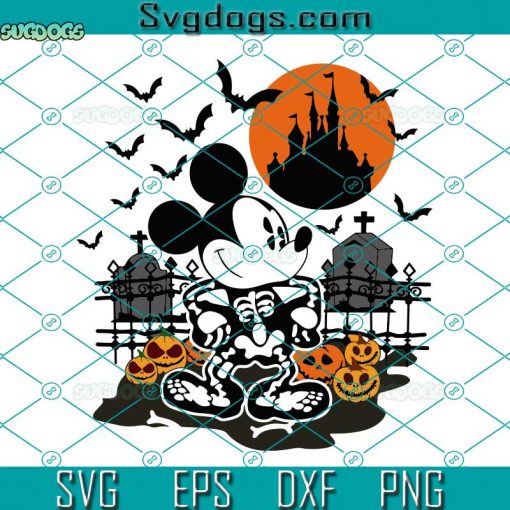 Mickey Skeleton Halloween SVG, Halloween Masquerade SVG, Trick Or Treat SVG