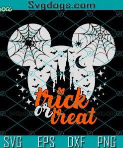 Mickey Mouse Head SVG, Halloween SVG, Trick Or Treat SVG