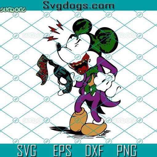 Mickey Joker Cosplay SVG, Halloween SVG, Halloween Mickey SVG