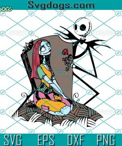 Christmas Jack And Sally Jack Skellington SVG, Jack Skellington SVG, Sally SVG
