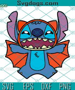 Stitch Bat Halloween SVG, Stitch Halloween SVG, Stitch SVG