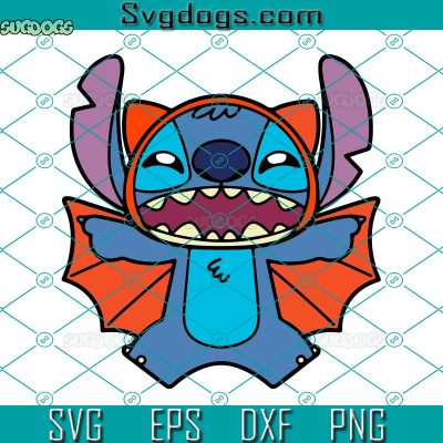 Stitch Bat Halloween SVG, Stitch Halloween SVG, Stitch SVG