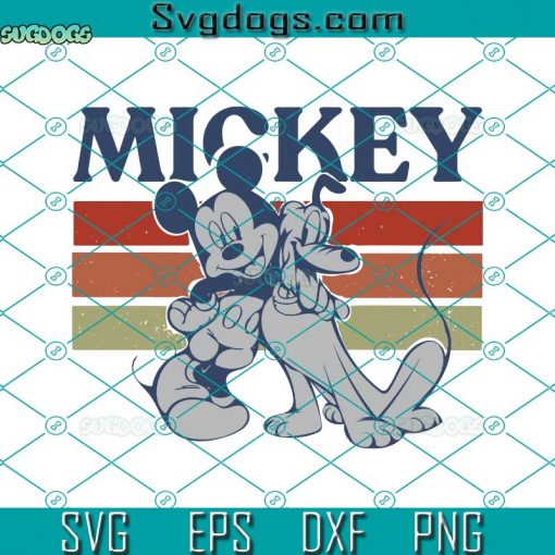 Mickey Mouse And Pluto SVG, Disney Mickey Friends SVG, Mickey Disney SVG
