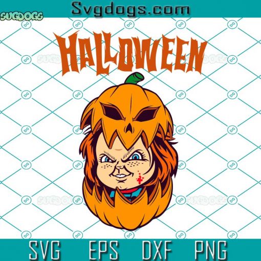 Chucky Halloween Pumpkin SVG, Chucky BN SVG, Halloween SVG