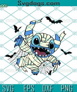 Halloween Mummy Costume SVG, Stitch SVG, Trick Or Treat SVG, Spooky Vibes SVG
