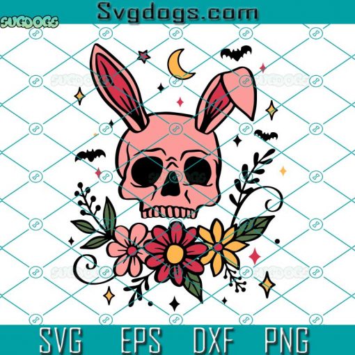 Cute Skull Bunny SVG, Halloween SVG, Just Mine Are A Little Darker SVG