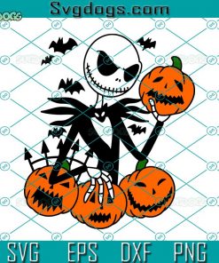 Jack With Pumpkins SVG, Sketelon SVG, Halloween SVG
