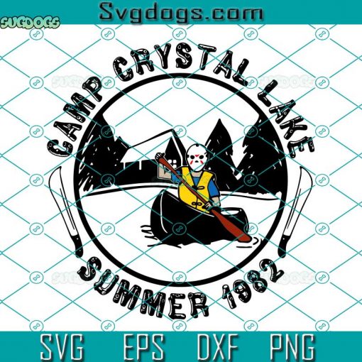Camp Crystal Lake Summer 1982 SVG,  Jason Vorhees SVG, Summer 1982 SVG