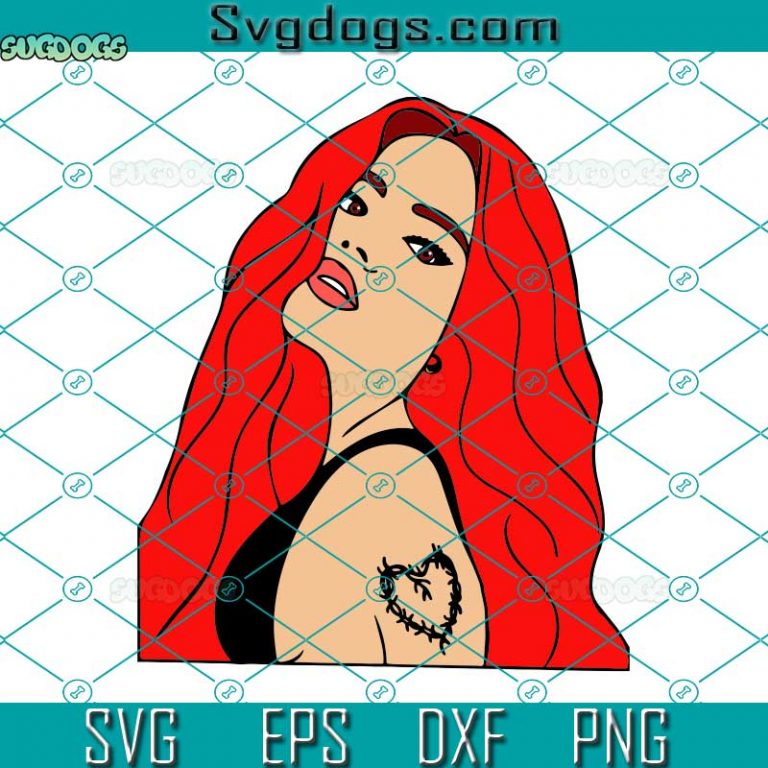 Karol G Red Hair SVG, Karol G SVG, La Bichota SVG