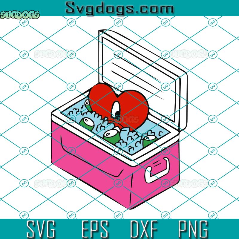 Red Heart Bad Bunny SVG, Bad Bunny SVG, Un Verano Sin Ti SVG