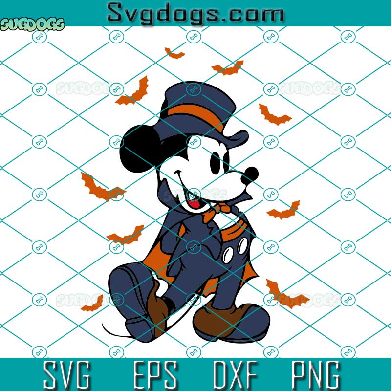 Vampire Mickey SVG, Disney Halloween SVG, Mickey Mouse SVG