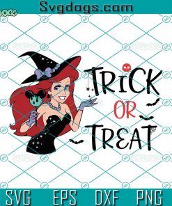 Trick Or Treat SVG, Princess Mermaid SVG, Halloween SVG, Spooky Vibes SVG