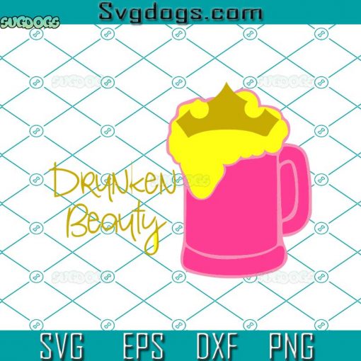 Drunken Beauty SVG, Aurora Sleeping Beauty SVG, Cartoon SVG