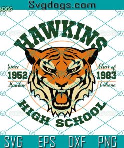 Hawkins High School 1983 SVG, Hawkins Indiana 1983 SVG, Hawkins Tigers Stranger Things SVG