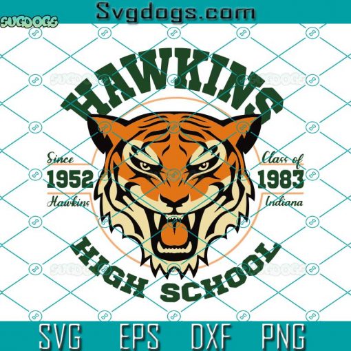 Hawkins High School 1983 SVG, Hawkins Indiana 1983 SVG, Hawkins Tigers Stranger Things SVG