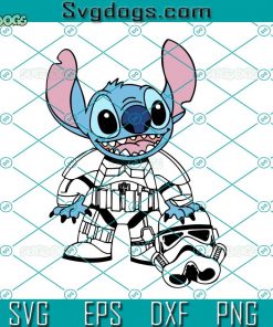 Stitch Storm Trooper SVG, Stitch Guard SVG, Stitch Star Wars SVG