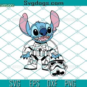 Stitch Storm Trooper Svg, Stitch Guard Svg, Stitch Star Wars Svg