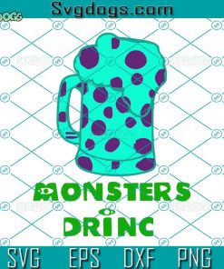 Monsters Drince Beer SVG, Drink SVG, Cartoon SVG