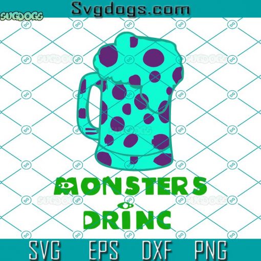 Monsters Drince Beer SVG, Drink SVG, Cartoon SVG