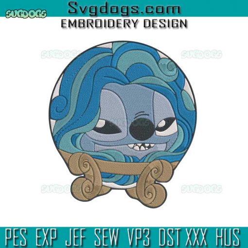 Stitch Haunted Mansion Crystal Ball Embroidery Design File, Stitch Crystal Ball Embroidery Design File