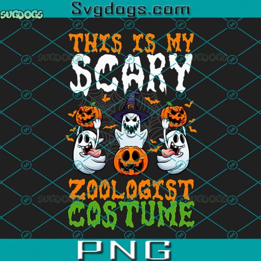This Is My Scary Zoologist Costume PNG, Funny Ghost Halloween PNG