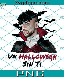 Bad Bunny Halloween Dracula PNG, Un Verano Sin Ti PNG Digital Download