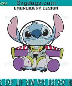 Stitch Buzz Lightyear Embroidery Design File, Stitch Embroidery Design File