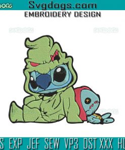 Stitch Oogie Boogie Embroidery Design File, Stitch Embroidery Design File