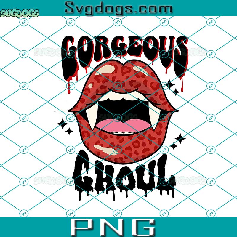Halloween Lips PNG, Gorgeous Ghoul PNG, Retro Halloween PNG