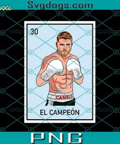 Canelo El Campion PNG, Canelo Alvarez Loteria Cards PNG, El Campeon PNG