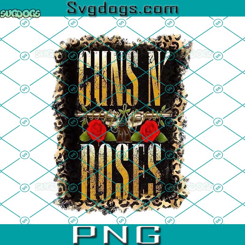Guns N Roses PNG, Vintage 1990s Gun N Roses Logo PNG