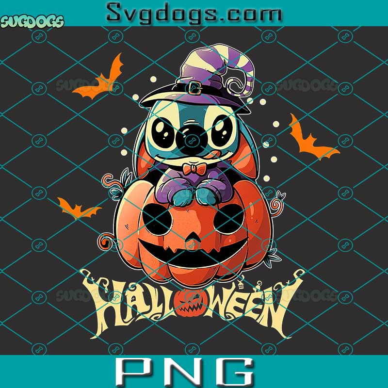 Witch Stitch Pumpkin PNG, Witch Stitch PNG, Pumpkin Stitch New PNG, Halloween PNG