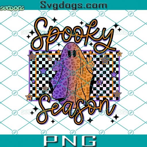 Spooky Season PNG, Retro Halloween PNG, Retro Ghost PNG, Spooky Vibes PNG