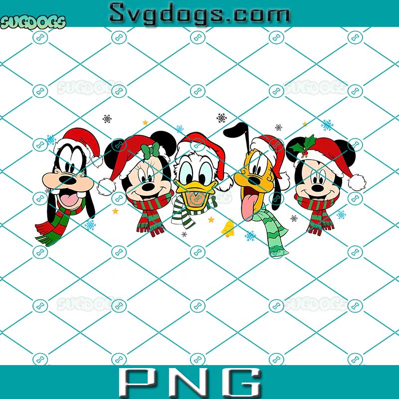 Friend Disney Christmas PNG, Friends Disney Mickey Mouse PNG, Friends Merry Christmas PNG