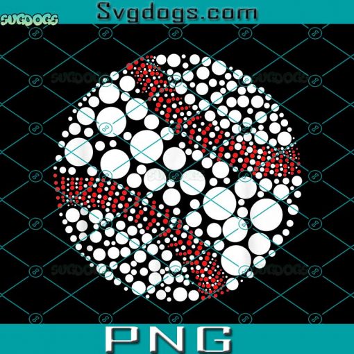 Funny Polka Dot Baseball PNG, Lover Player International Dot Day PNG, Dot Day 2022 PNG