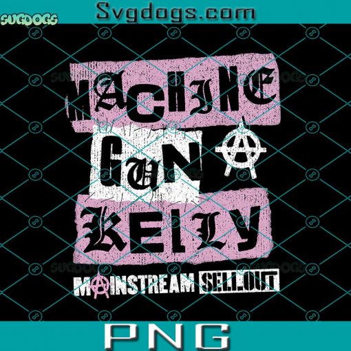 Machine Gun Kelly PNG, Mainstream Sellout PNG, Retro Mainstream Sellout PNG