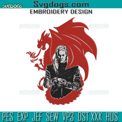 Dragon And Warrior Embroidery Design File, Fusion Warrior Embroidery Design File