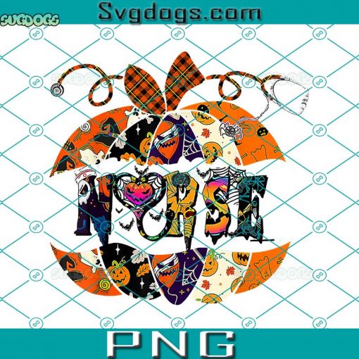 Halloween Nurse Nursing Cute PNG, Health Worker Halloween Pattern PNG, Nurse Halloween PNG