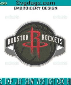 Houston Rockets Embroidery Design File, Houston Rockets Logo NBA Embroidery Design File