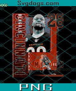 Joe Mixon Football PNG, Joe Mixon PNG, Cincinnati Bengals PNG